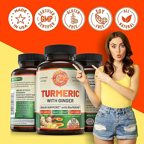 Organic Turmeric Curcumin with Ginger and Black Pepper for Max Absorption WHOLE WORLD WELLNESSAu supplements