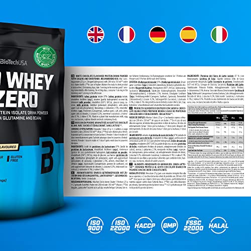 BioTechUSA Iso Whey Zero, Lactose, Gluten, Sugar Free, Premium Whey Protein Isolate, 500 g BioTechUSAAu supplements