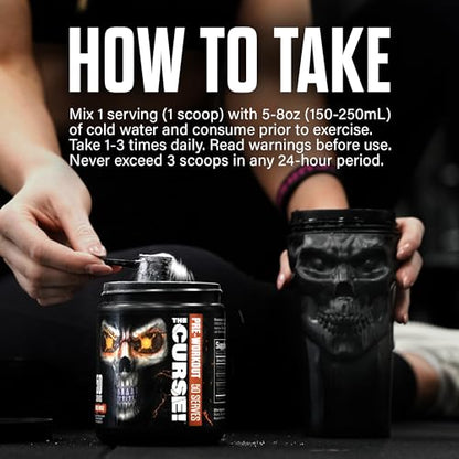 JNX SPORTS The Curse! Pre Workout Powder - Blue Raspberry 50 Servings | Preworkout JNX SPORTSUS supplements