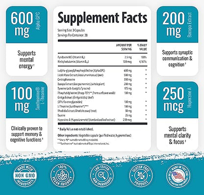 1 Body Brain Supplements for Memory and Focus - Support Healthy Brain 1 BodyUS supplements