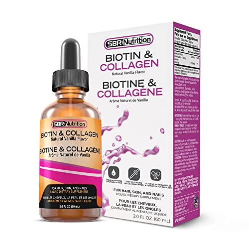 SBR Nutrition Biotin and Collagen Liquid Drops Daily Food Supplement, Vitamins SBR NutritionUS supplements