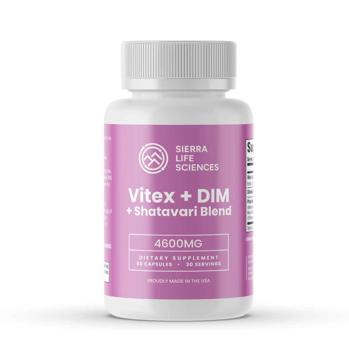 SIERRA LIFE SCIENCES Hormonal Balance Blend for Women – Vitex, DIM, Shatavari + Adaptogenic Support – Menstrual & Menopause Relief – Vegan, Clean-Label Formula – 4600mg – 60 Capsules SIERRA LIFE SCIENCESAu supplements