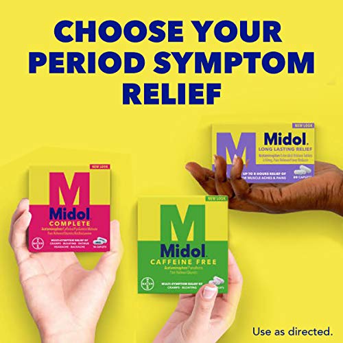 Midol Complete, Menstrual Period Symptoms Relief Including Premenstrual Cramps MidolAu supplements