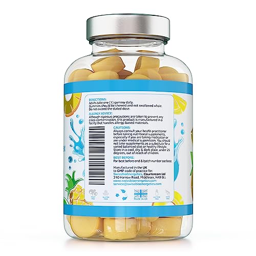 Collagen Complex - 90 Natural Pineapple Flavour Chewable Yummy Gummies swiss bioenergeticsAu supplements