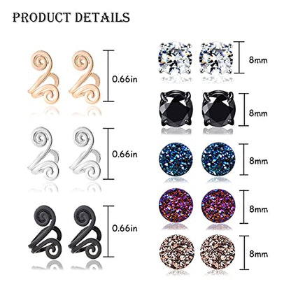 Ronglry Acupressure Slimming Earrings Therapy Weight Loss Earrings for Women Men RonglryUS supplements