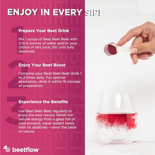 Beet Beet Beet - Organic Beet Juice Powder Healthy Blood Pressure, Cholesterol BEETFLOWUS supplements