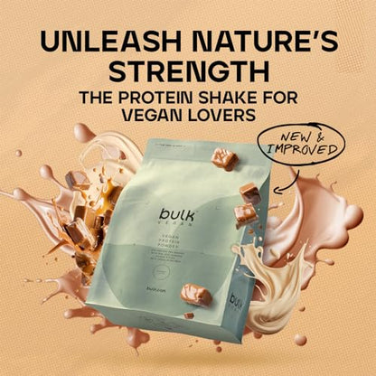 Bulk Vegan Protein Powder, Caramel Latte Flavour, 500 g, New & Improved Formula, 14 Servings BulkUS supplements