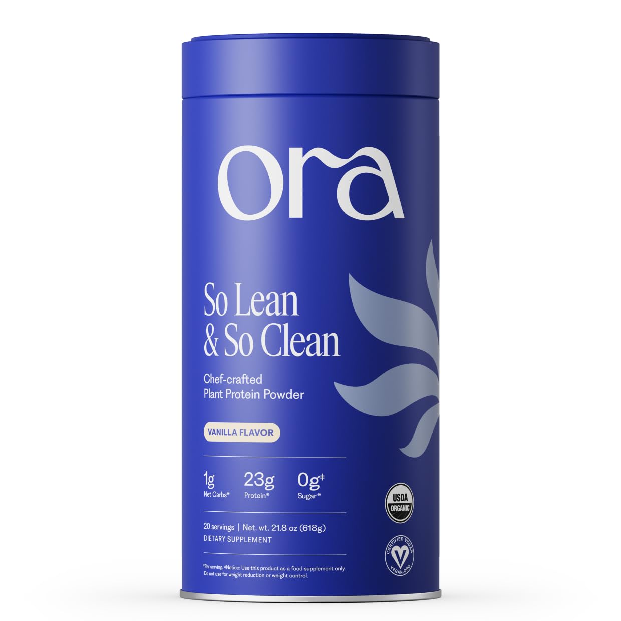 Ora Organic Plant-Based Protein Powder - 23g Protein for Women and Men - Vanilla Flavor 20 Servings, Vegan, Clean Protein Ora OrganicUS supplements