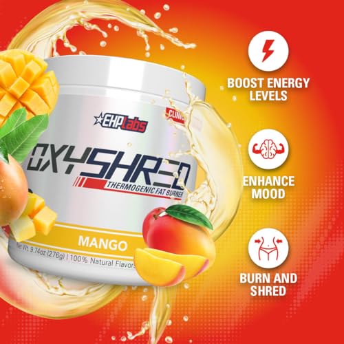 EHP Labs OxyShred Thermogenic Pre Workout Powder & Shredding Supplement - Clinically EHP LabsAu supplements
