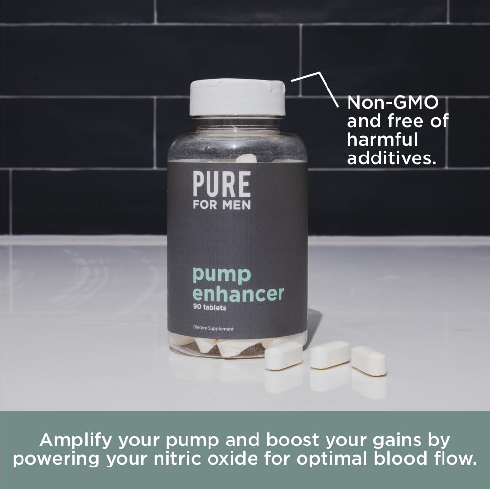 Pure for Men Pump Enhancer | Pre Workout Supplement for Muscle Pump, Stamina Pure for MenAu supplements