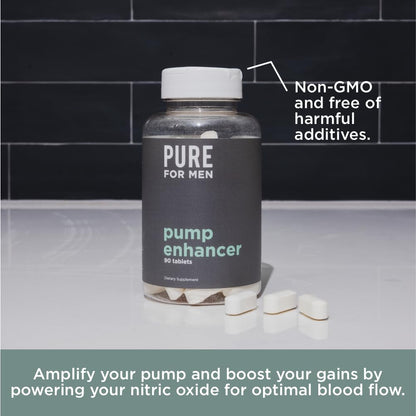 Pure for Men Pump Enhancer | Pre Workout Supplement for Muscle Pump, Stamina Pure for MenUS supplements
