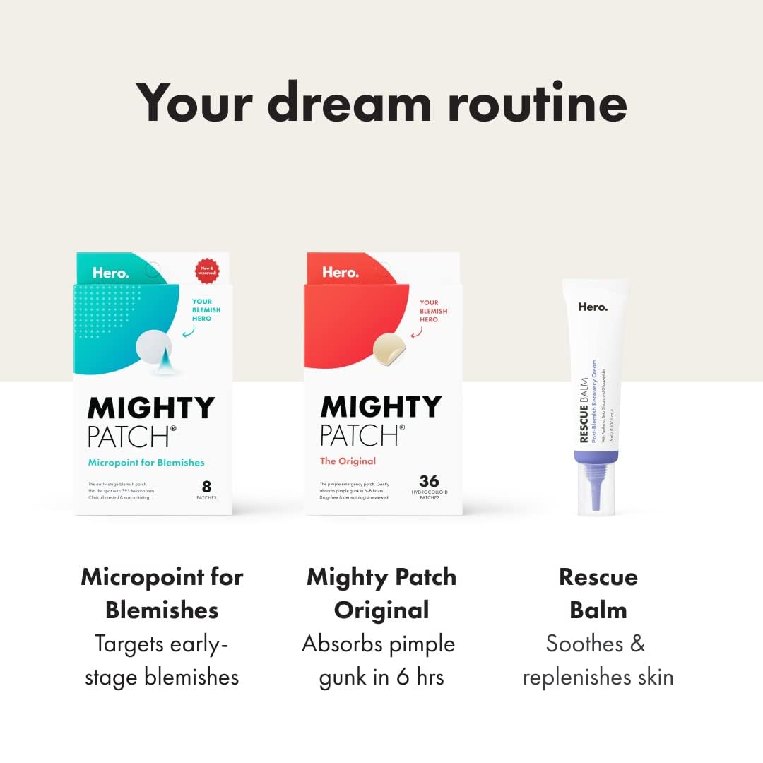 Mighty Patch Original from Hero Cosmetics - Hydrocolloid Acne Pimple Mighty PatchUS supplements