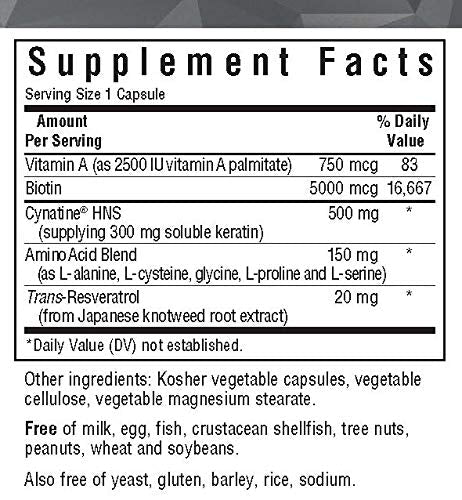Bluebonnet Nutrition Beautiful Ally Keratin Care, Beauty Nutrient, Best for Hair, Strengthen and Revitalize Hair*, Non GMO, Gluten Free, Soy Free, Milk Free, 30 Vegetable Capsules, 30 Servings BlueBonnetAu supplements