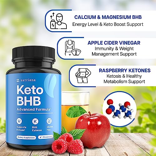 Keto BHB Exogenous Ketones for Men & Women - Keto Supplements for Mental Clarity NutrianaUS supplements