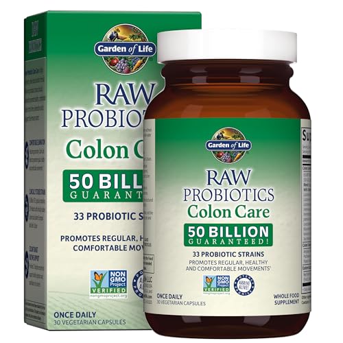 Garden of Life Probiotics for Women and Men - Raw Probiotics Colon Care 50 Billion Garden of LifeUS supplements