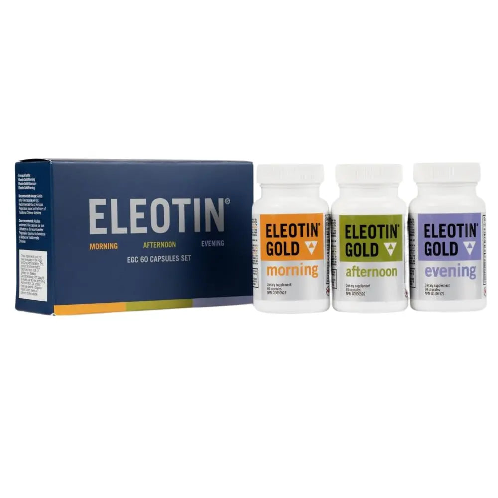 Eleotin Gold Capsules Value Pack Set for Balanced Metabolic Health | Healthy Circulation | Premium Herbal Ingredients | 3 Bottles of Different Formula | 60 Capsules Each Eleotinnz supplements