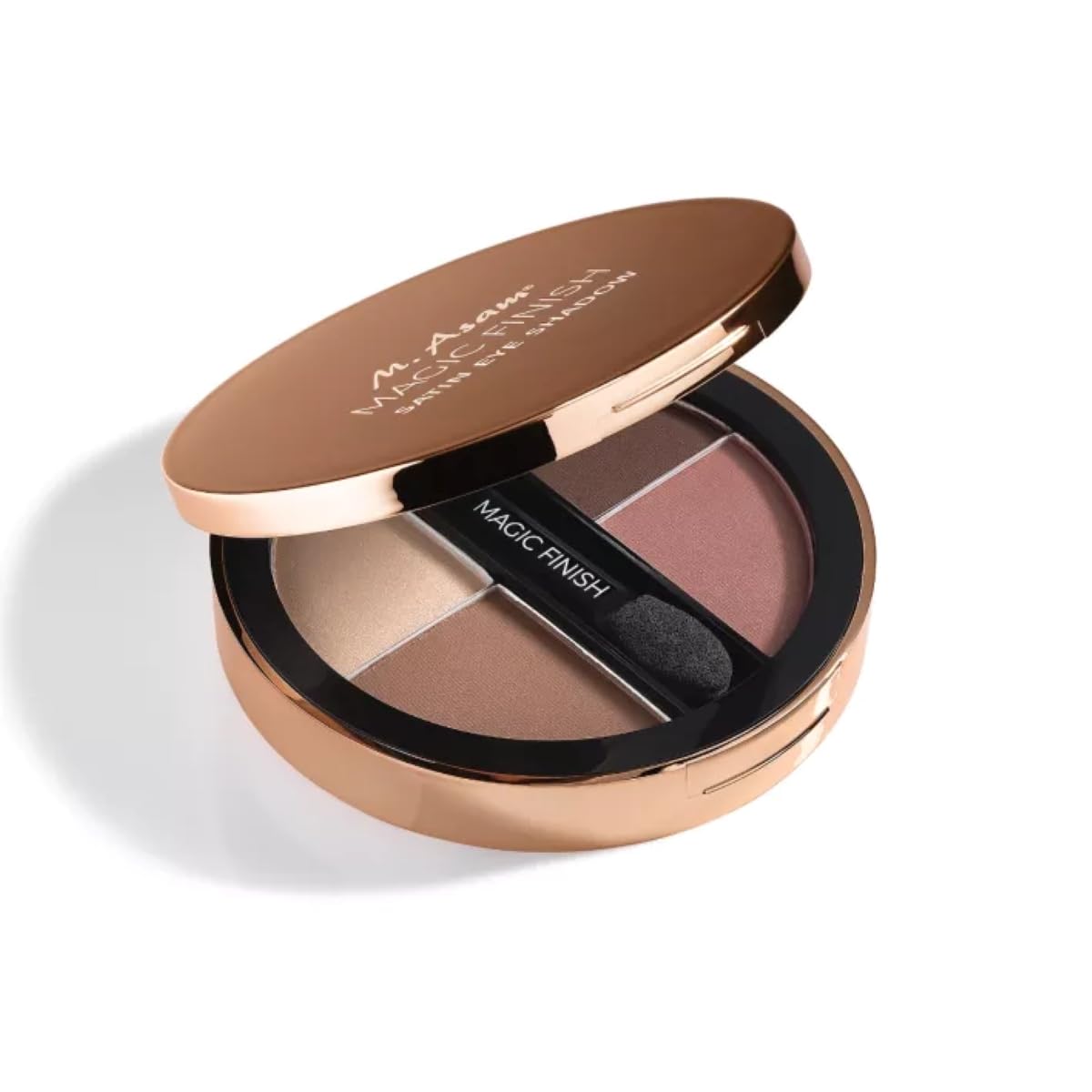 M. Asam MAGIC FINISH Eyeshadow Palette Satin Eyeshadow No. 1-4-in-1 make-up with hyaluronic acid, ultra-fine pigments, satin finish & intense color, case with mirror & applicator, 4 x 0.08 Oz M. AsamAu supplements