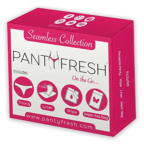 to-Go Panty Kit Includes 4 Items Seamless Thong Underwear Fresh Wipe Pantyliner & Washbag Travel Panty FreshAu supplements