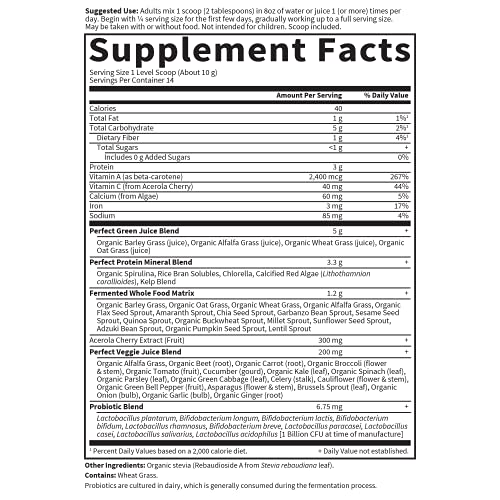Garden of Life Perfect Food Super Green Formula - 14 Servings | 45 Superfoods, Greens Garden of LifeUS supplements