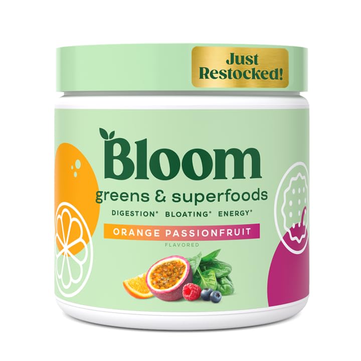Bloom Nutrition Greens and Superfoods Powder for Digestive Health, Greens Powder Bloom NutritionUS supplements