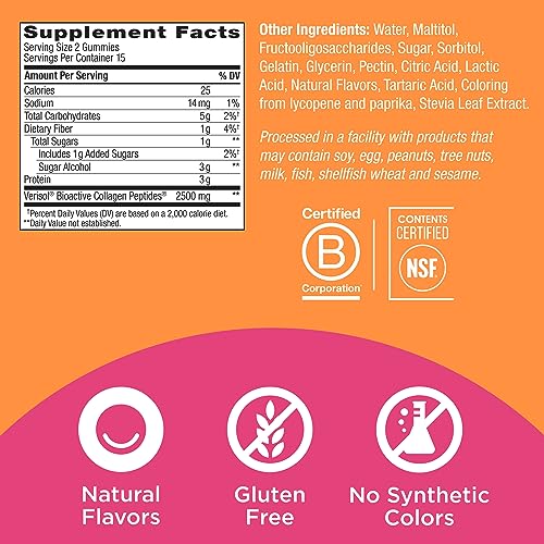 OLLY Collagen Gummy Rings, 2.5g of Clinically Tested Collagen, Boost Skin Elasticity & Reduce OLLYAu supplements