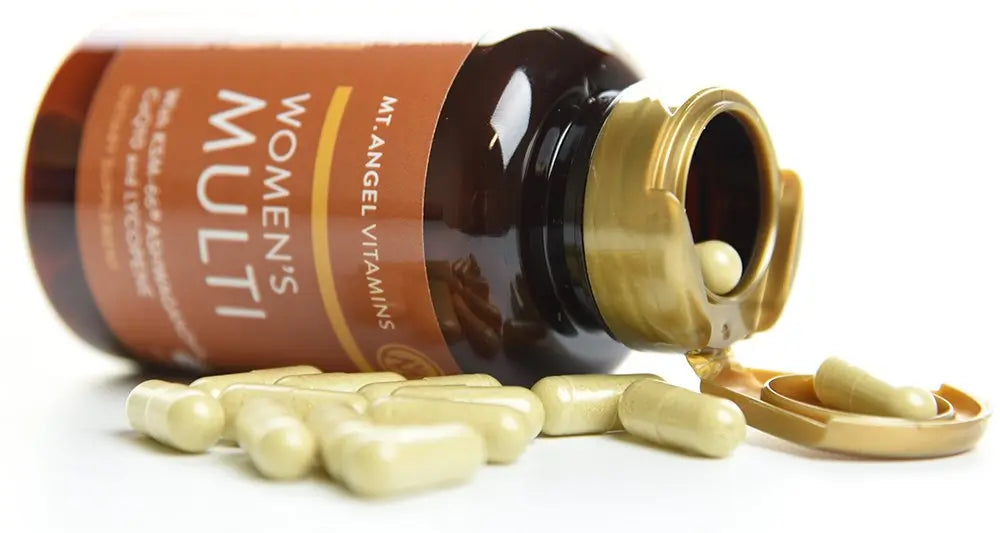 Mt. Angel Vitamins - Daily Womens Multivitamin - Adult Formula with Iron, Calcium, KSM-66 Ashwaganda, and a Potent Proprietary Herbal Blend Mt. Angel VitaminsAu supplements