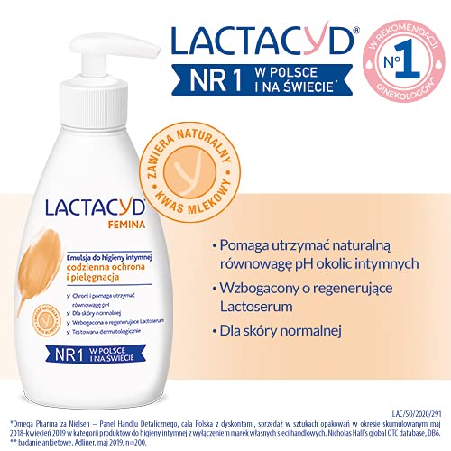 Lactacyd Femina Emulsion for Intimate Hygiene 200 ml LactacydAu supplements