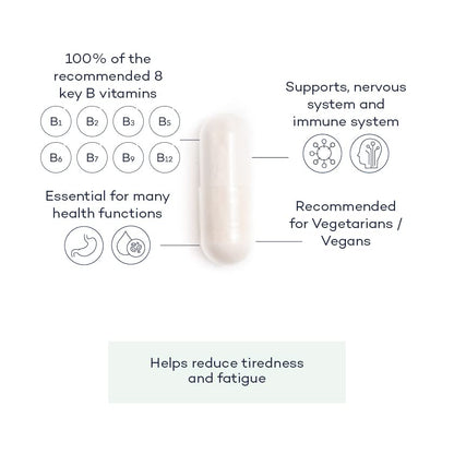 Vitamin B Complex+ Supplements – 8 Key B Vitamins for Optimal Cell Health – Energy Capsules FutureYou CambridgeUS supplements