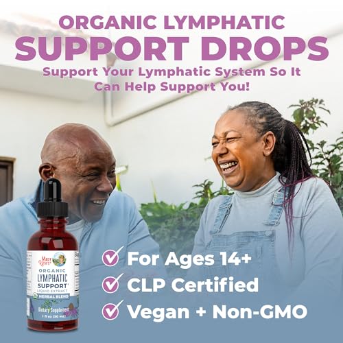 Lymphatic Support Drops | USDA Organic Lymphatic Cleanse Immune Support Supplement MaryRuth OrganicsAu supplements
