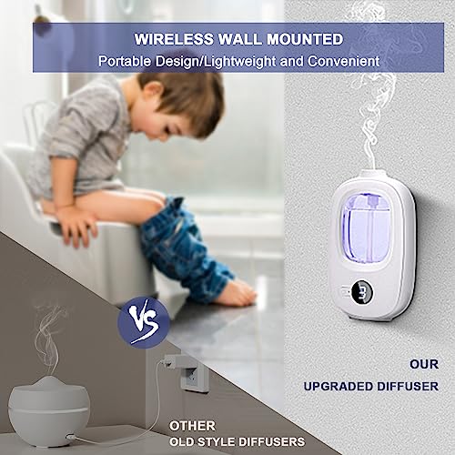 Aeeteek Shangri-la Wall Mounted Essential Oil Diffuser Aroma Oils Refill Rechargeable 4 Mist Modes AeeteekAu supplements