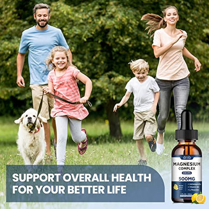 (2 Pack) Magnesium Glycinate, Citrate, Malate Liquid Drops-Triple Magnesium Complex dilibUS supplements