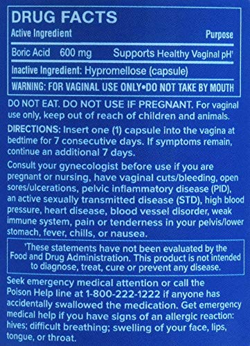 doctor MK's NATURAL Boric Acid Suppositories (600mg) for Healthy Feminine pH Support doctor MK's NATURALAu supplements