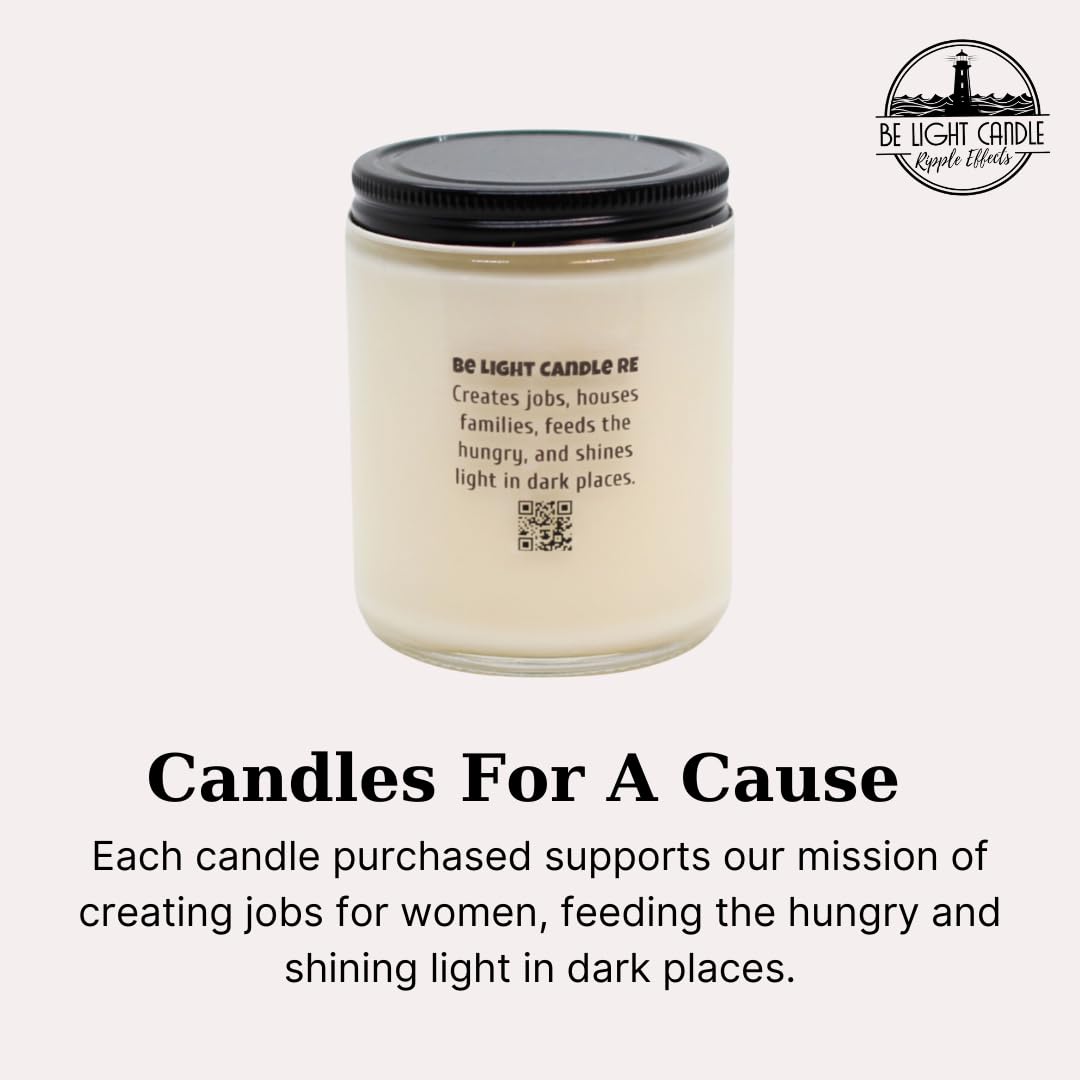 Stress Relief Candle | Purpose-Driven Soy Candles | Scented Candle for Home | 8oz Long Lasting Candle Be Light Candle REAu supplements