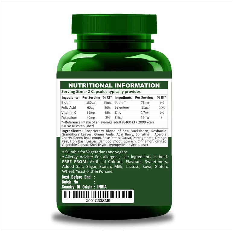 Herbal Magic's Pure & Natural Blend - Collagen Builder Capsules x 60 - Made from 17 Fruits Herbal MagicUS supplements