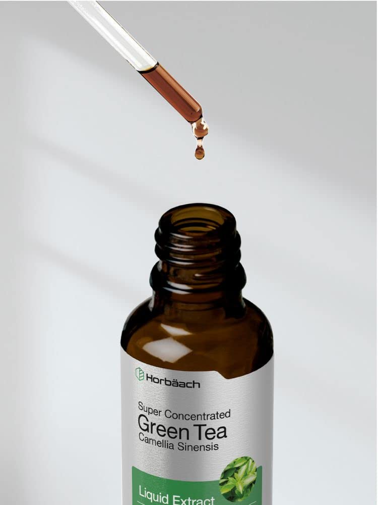 Green Tea Extract Liquid | 2 Fl Oz | Alcohol Free, Vegetarian Tincture | Super Concentrated HorbäachAu supplements