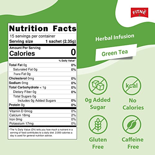FITNE Green Tea Herbal Honey Lemon With Garcinia Senna Infusion Gentle Detox Cleanse FITNÈUS supplements