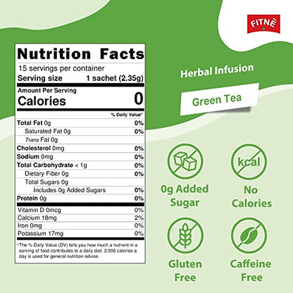 FITNE Green Tea Herbal Honey Lemon With Garcinia Senna Infusion Gentle Detox Cleanse FITNÈUS supplements