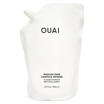 OUAI Medium Conditioner Refill - Hydrating Hair Conditioner with Coconut Oil, Babassu Oil, and Keratin - Strengthens, Repairs and Adds Shine - Paraben and Phthalate Free Hair Care Products (32 Oz) OUAIAu supplements