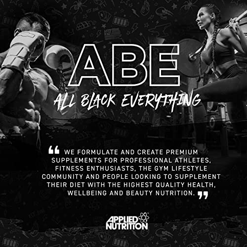 ABE All Black Everything Pre Workout Energy, Increase Physical Performance with Citrulline Applied NutritionAu supplements