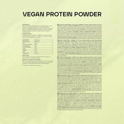 Bulk Vegan Protein Powder, Caramel Latte Flavour, 500 g, New & Improved Formula, 14 Servings BulkUS supplements