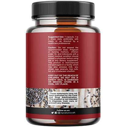Potent Chia Seed Extract Pills for Men and Women Natural Supplement for Weight Loss Natures CraftUS supplements