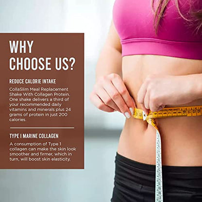 CollaSlim, Meal Replacement Shake with Added Collagen, Vitamins and Minerals, 800g, Balanced Meal Shake, Healthy Shake, Coffee Diet Shake. So Body CoUS supplements