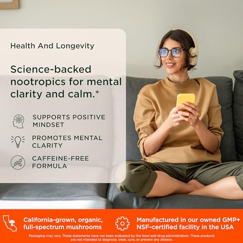 The Genius Brand Rise + Shine Nootropic – Cordyceps & Rhodiola Rosea – Caffeine-Free Energy & Mood Support – Focus, Clarity & Emotional Balance – 30 Servings The Genius BrandUS supplements