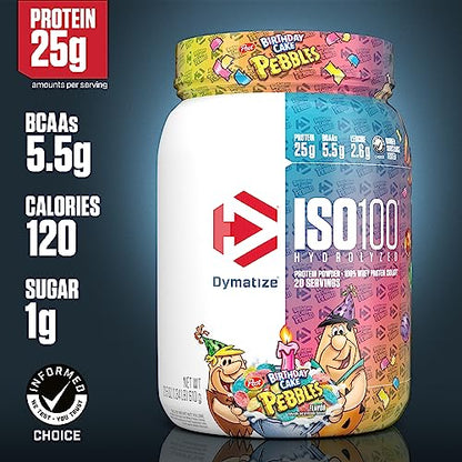 Dymatize ISO 100 Whey Protein Powder with 25g of Hydrolyzed 100% Whey Isolate DymatizeUS supplements