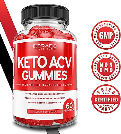 KETO ACV Gummies for Weight Management Support (1000mg Per Serving) DORADO NUTRITIONUS supplements