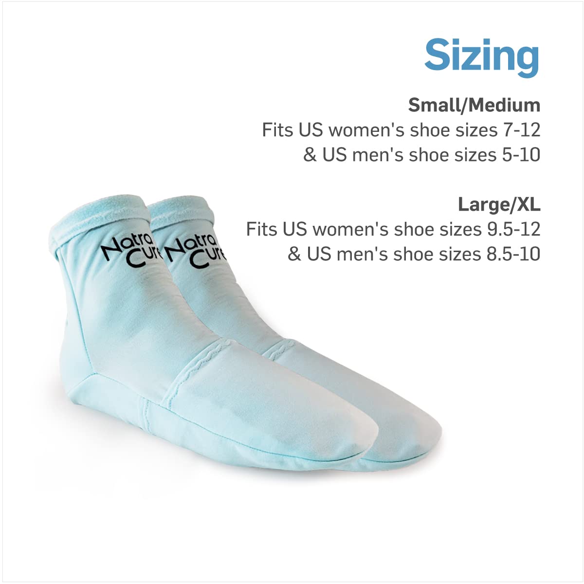 NatraCure Cold Therapy Socks - Reusable Gel Ice Frozen Slippers for Feet NatraCureUS supplements
