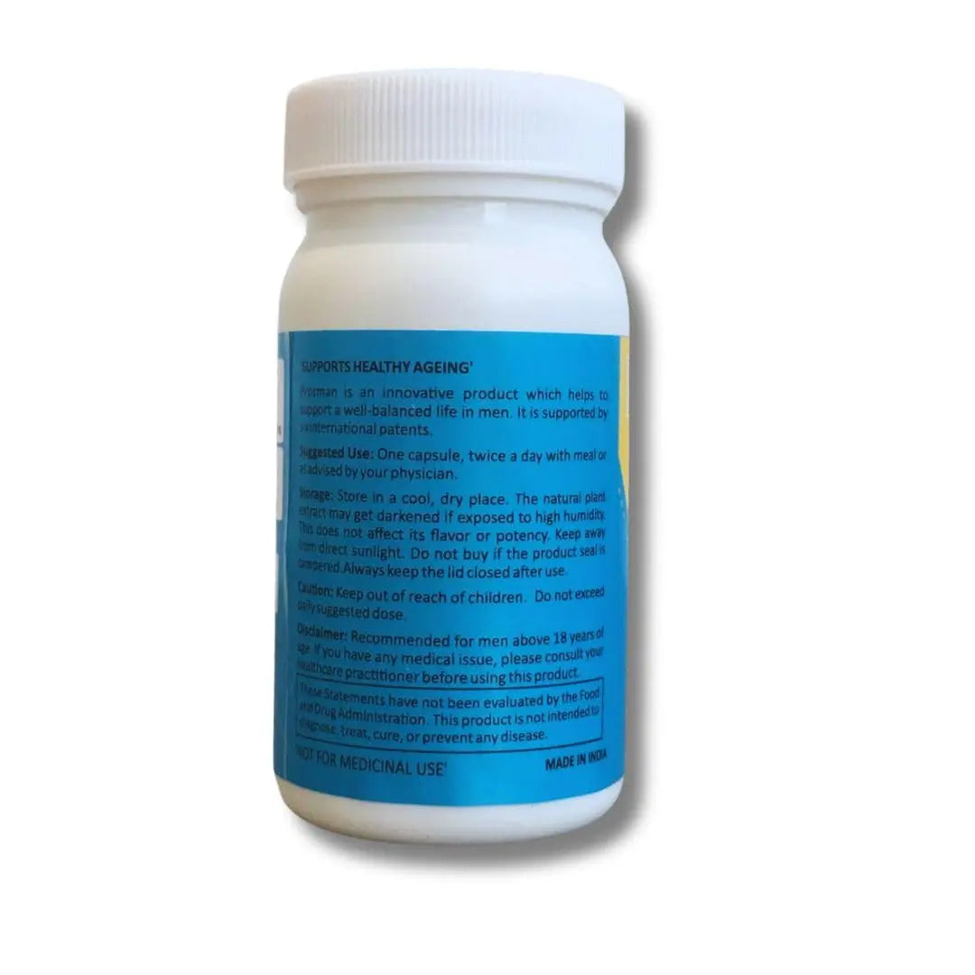 Prosman Supplement - Supports Healthy ageing & Improves Urinary Function | Patented Ingredient | Prunus domestica/pygeum (1Pack- 60 Capsules) PROSMANAu supplements