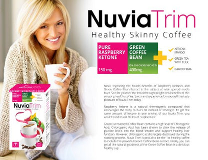 Nuvia Trim - Gourmet Instant Coffee for Weight Loss, with Garcinia Cambogia, Raspberry NuviaUS supplements