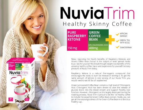 Nuvia Trim - Gourmet Instant Coffee for Weight Loss, with Garcinia Cambogia, Raspberry NuviaUS supplements